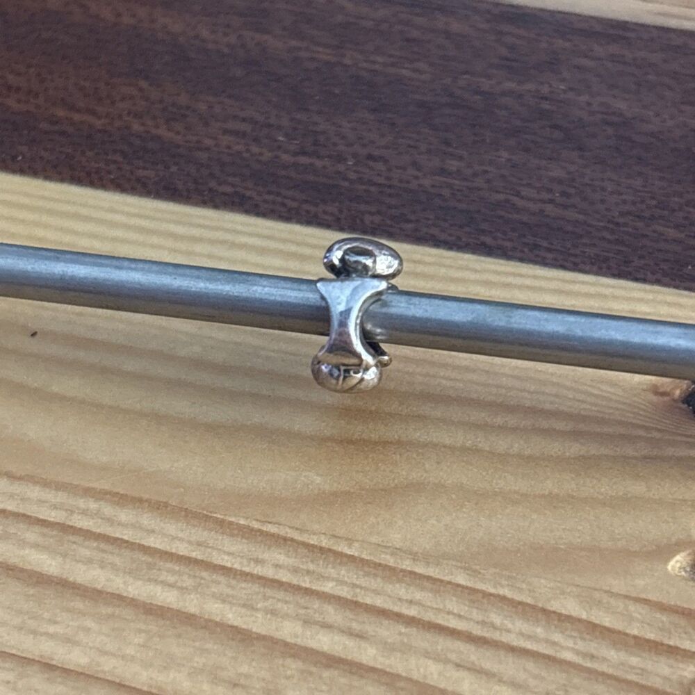 Authentic TrollBeads Sterling Silver Initial "I" Letter Bead Trollbead
